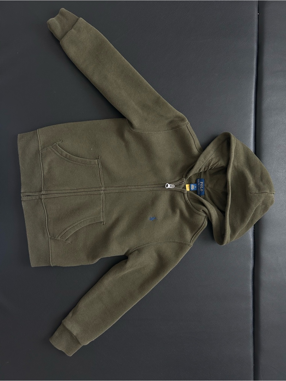 Polo by Ralph Lauren Olive Green Zip-Up Hoodie for Kids